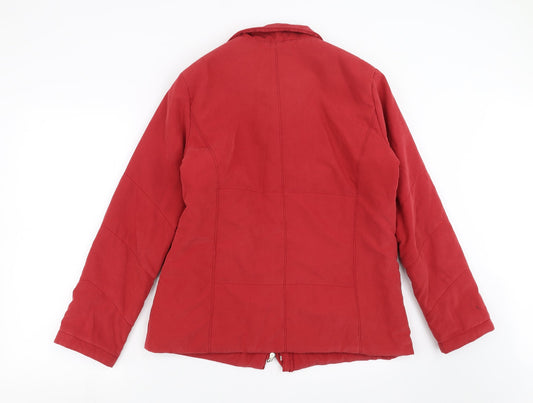 Eleganze Womens Red Jacket Size M