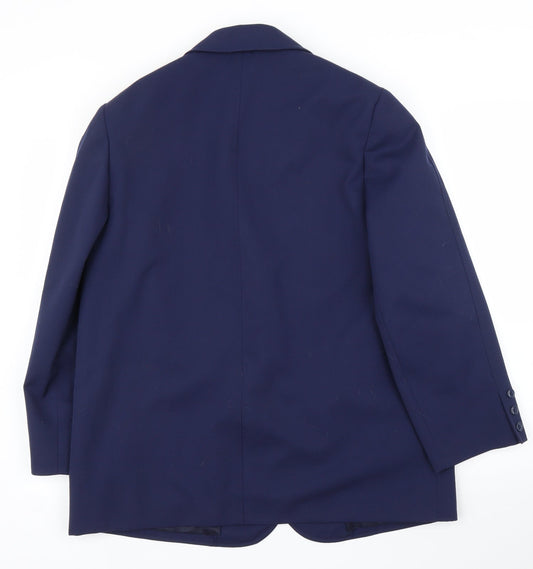EX Womens Blue Jacket Suit Jacket Size 16
