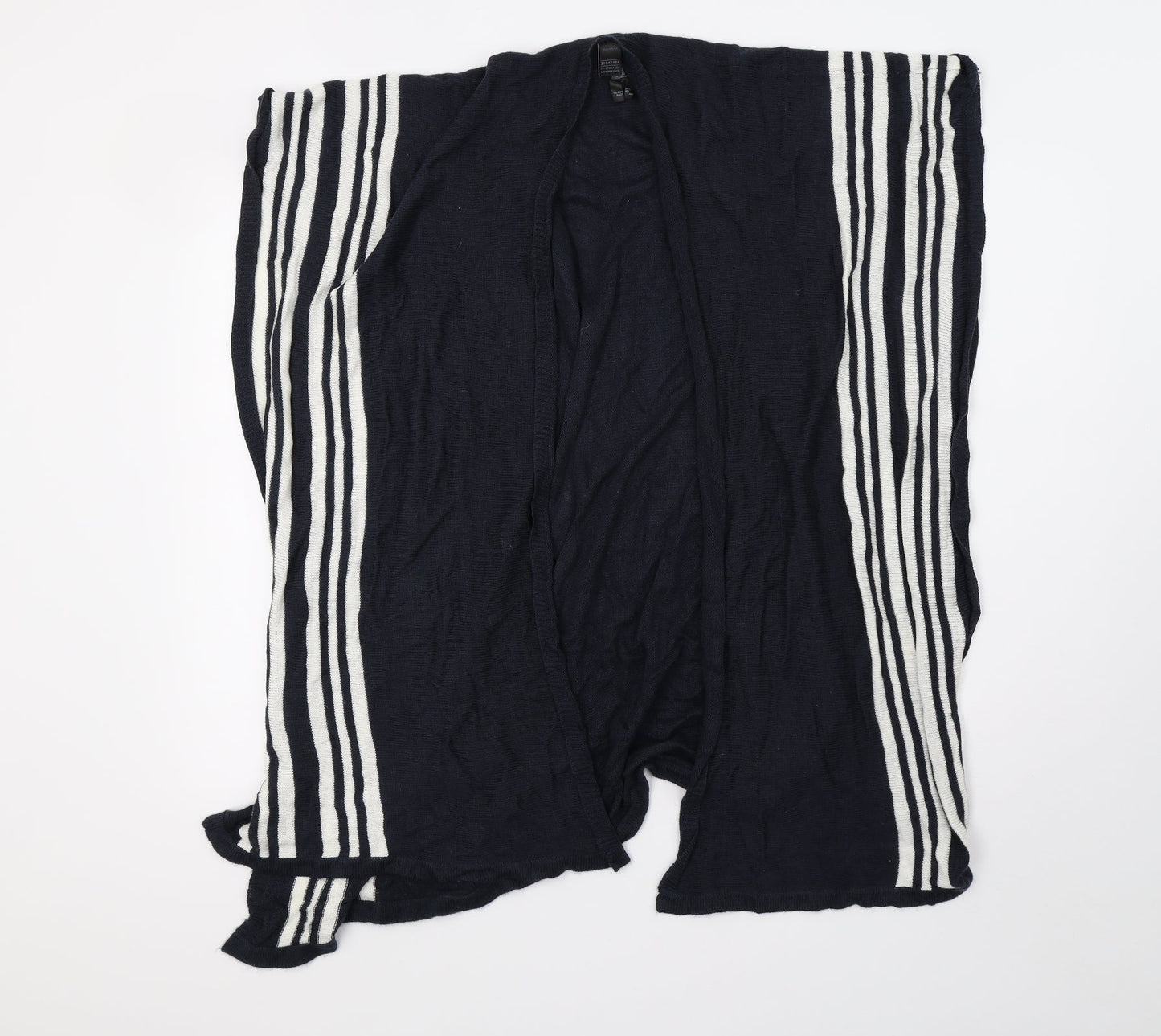 Marks and Spencer Womens Blue Striped Knit Shawl/Wrap