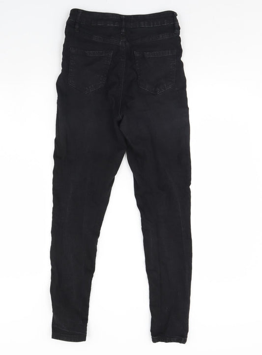 F&F Womens Black Denim Skinny Jeans Size 8 L29 in