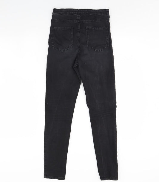 Denim & Co. Womens Black Denim Skinny Jeans Size 12 L29 in