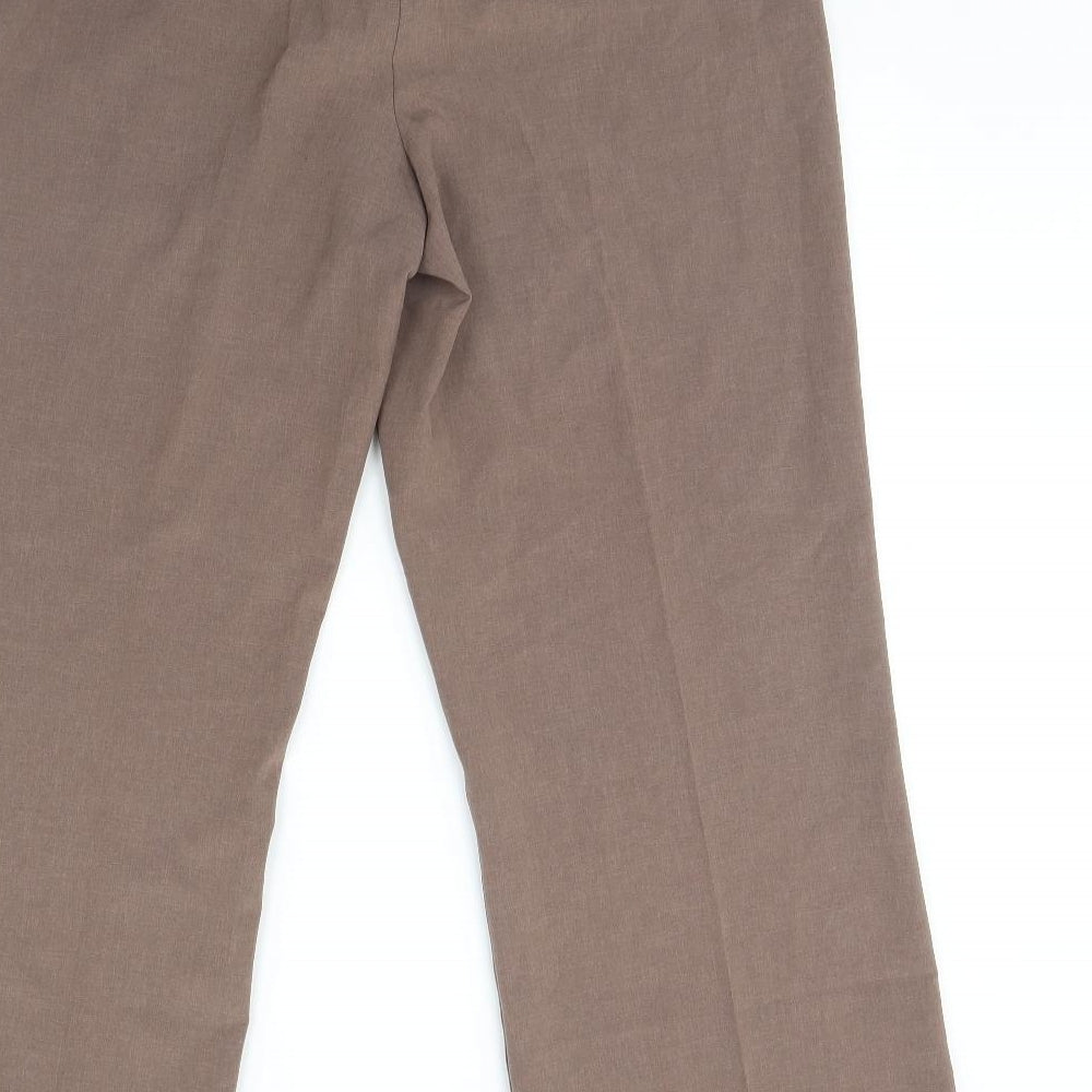 Preworn Womens Brown Trousers Size 38 L30 in