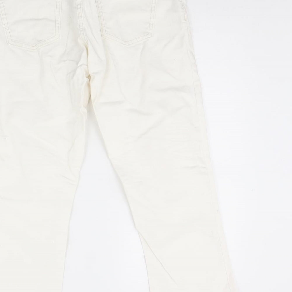Gap Womens White Denim Cropped Jeans Size 10 L23 in