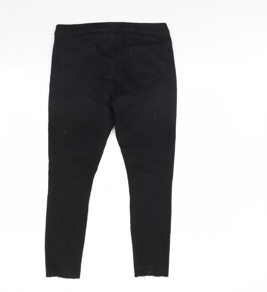 TRU Womens Black Denim Skinny Jeans Size 10 L29 in