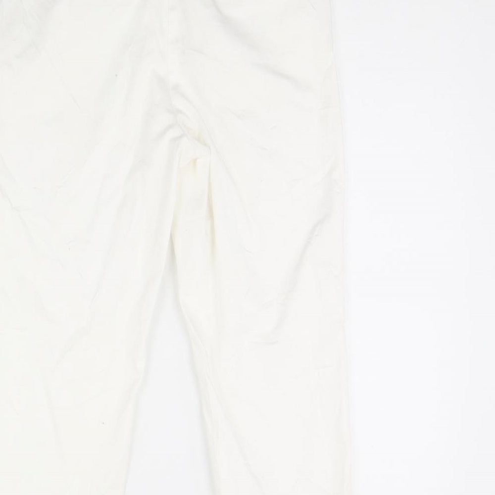 TU Womens White Trousers Size 10 L26 in