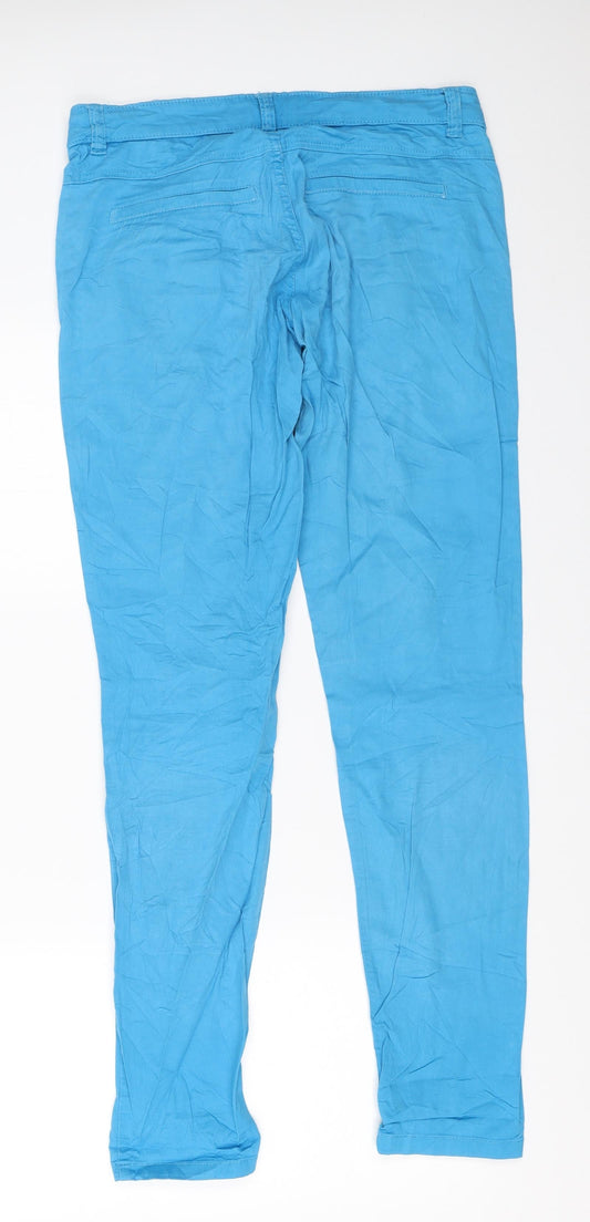 Flouse Womens Blue Chino Trousers Size XS L30.5 in