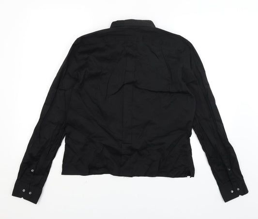 Country Roads Womens Black Basic Button-Up Size XL