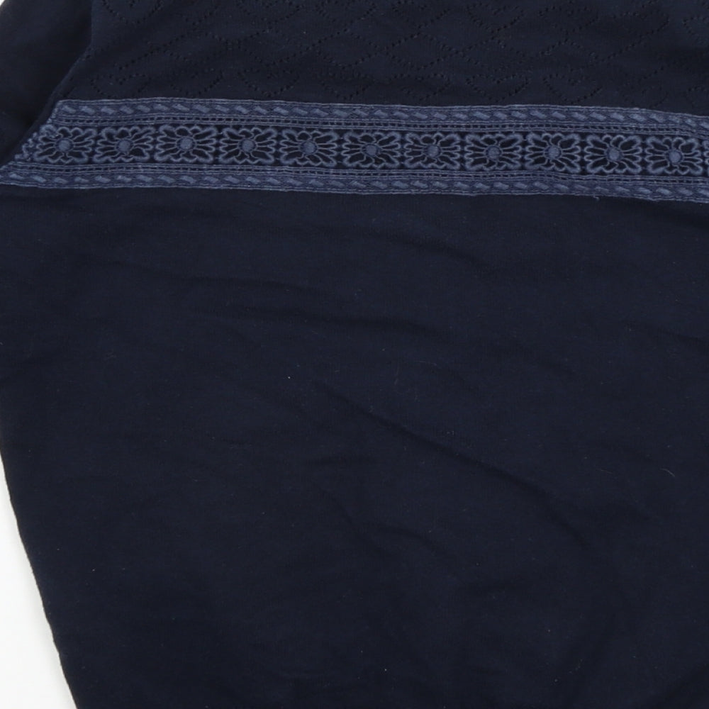 Yumi Womens Blue Cardigan Jumper Size 8