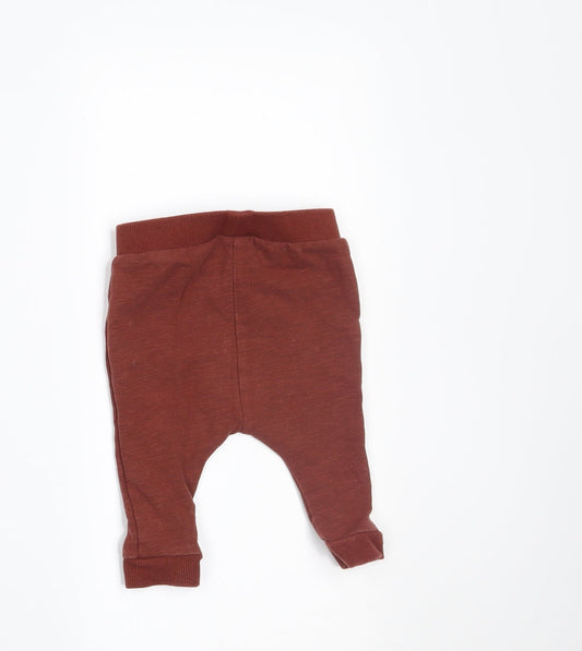 NEXT Boys Brown Jogger Trousers Size 0-3 Months