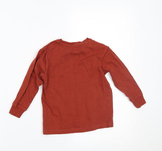 NEXT Boys Orange Pullover Sweatshirt Size 3 Years