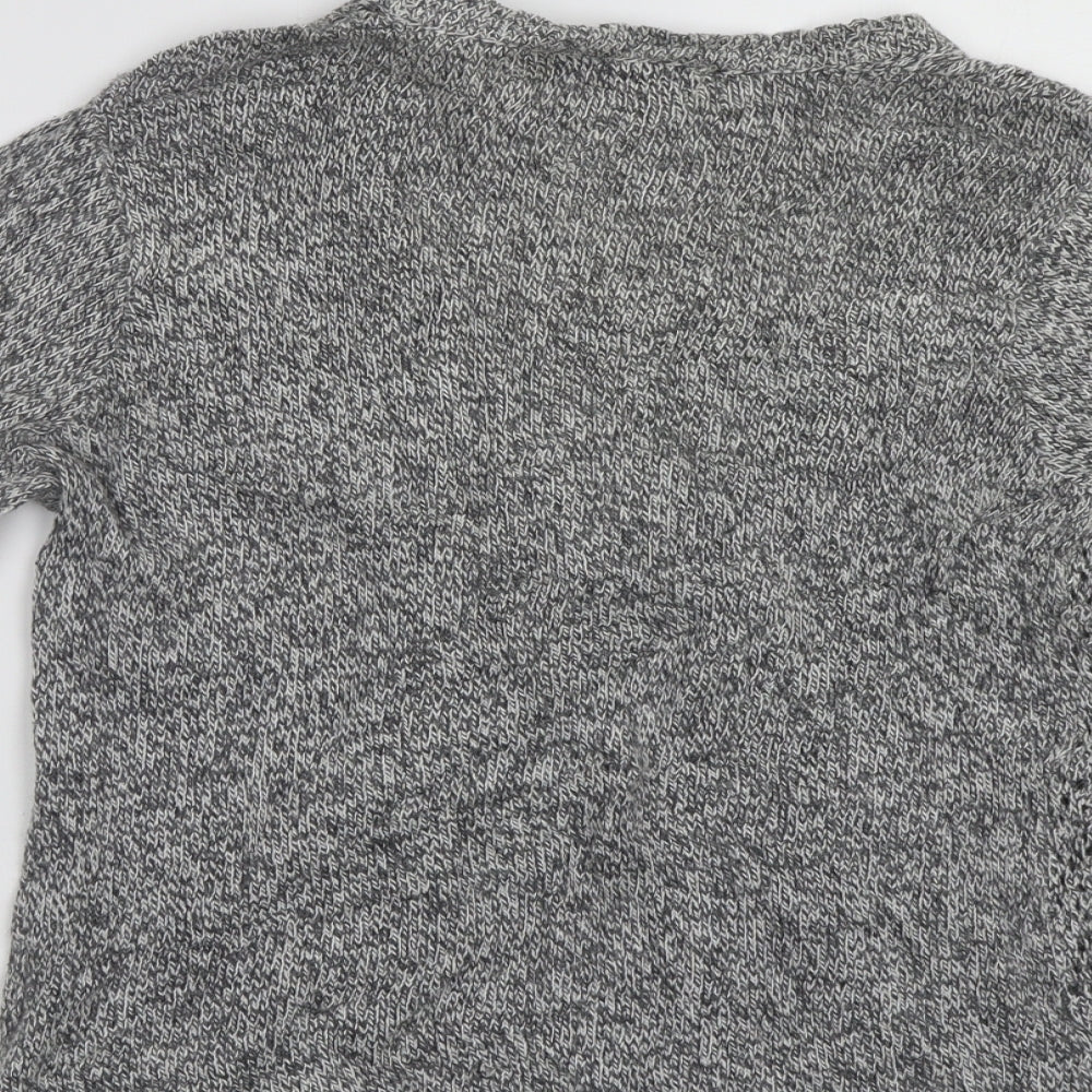 EWM Womens Grey Cardigan Jumper Size S