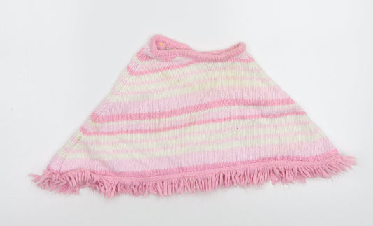 Zip Zap Baby Pink Striped Cape Jumper Size 6-9 Months