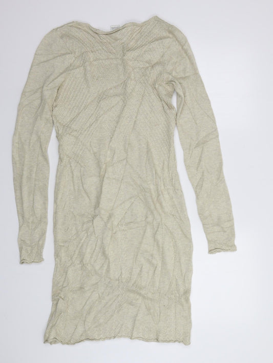 Max Studio Womens Beige Jumper Dress Size S