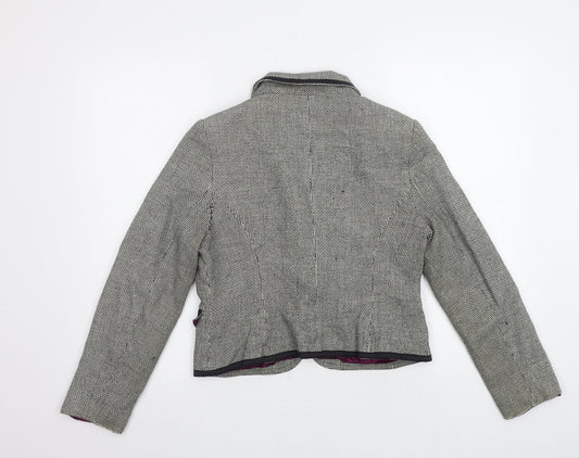 Papaya Womens Grey Jacket Blazer Size 12