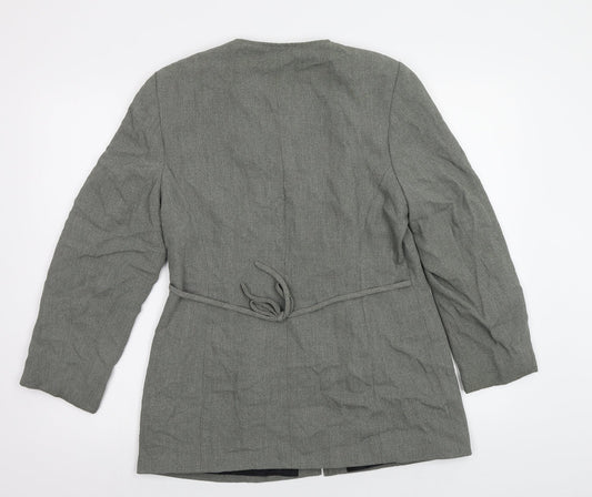 Essentials Womens Grey Jacket Blazer Size 14