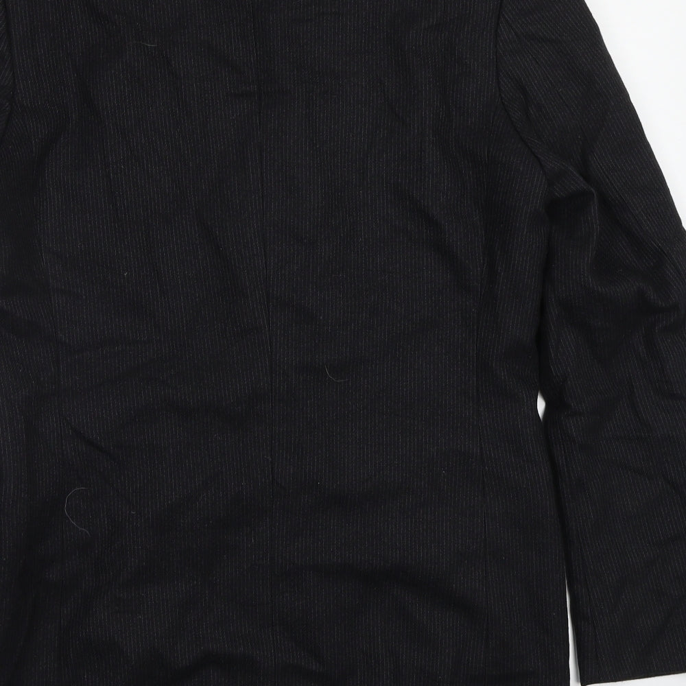 Burton Mens Black Striped Jacket Blazer Size 38