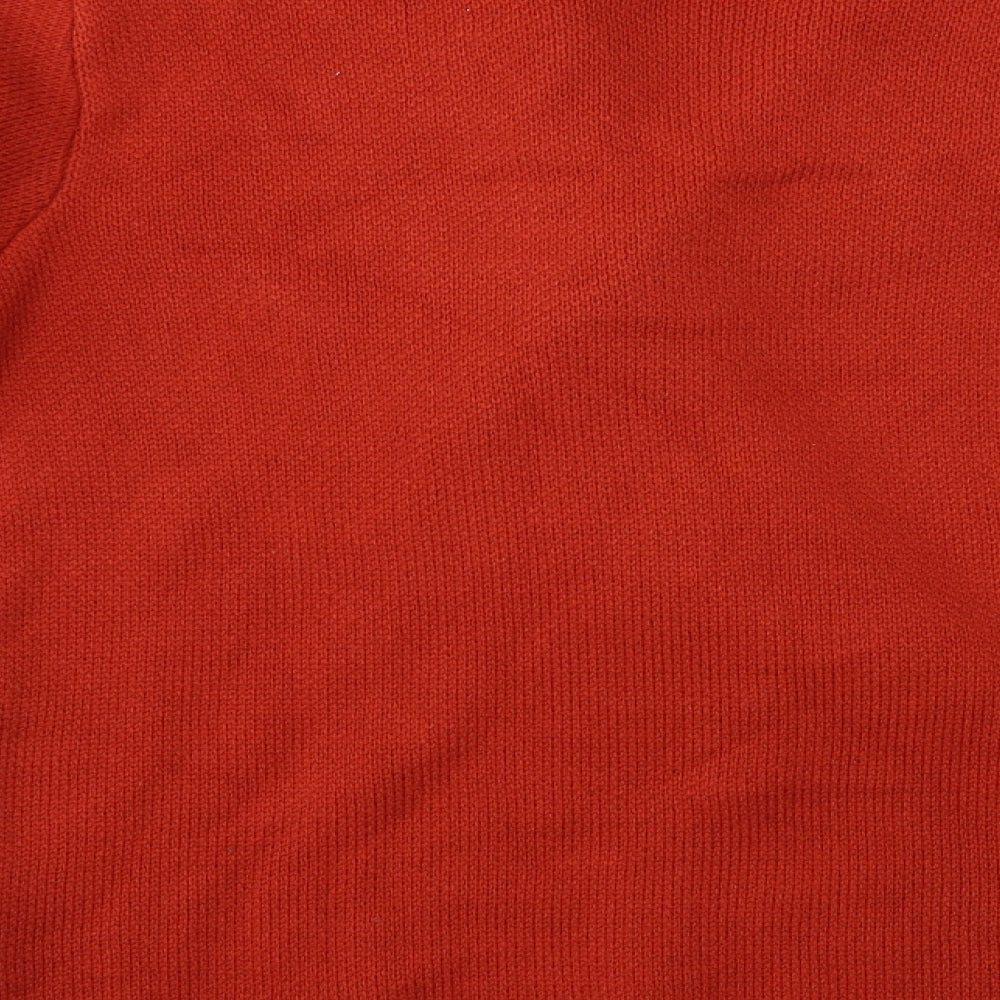 Bonmarché Womens Orange Wrap Jumper Size 14 - Wrap