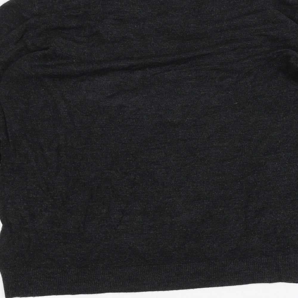 Brand and care label for Red Herring men’s black jumper, size L
