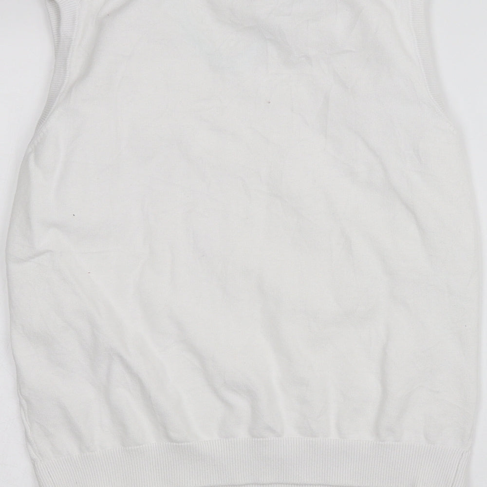ISLE Womens White Pullover Jumper Size M
