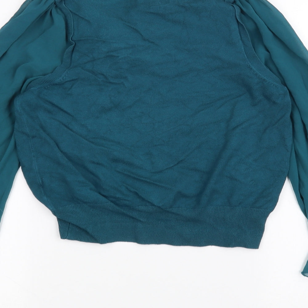 New Look Womens Green Pullover Jumper Size 12