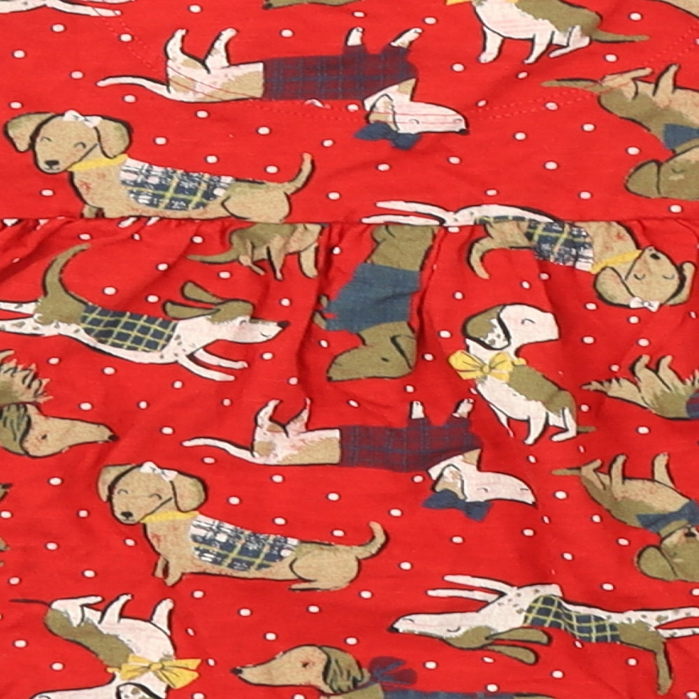 TU Girls Red A-Line Size 3-4 Years