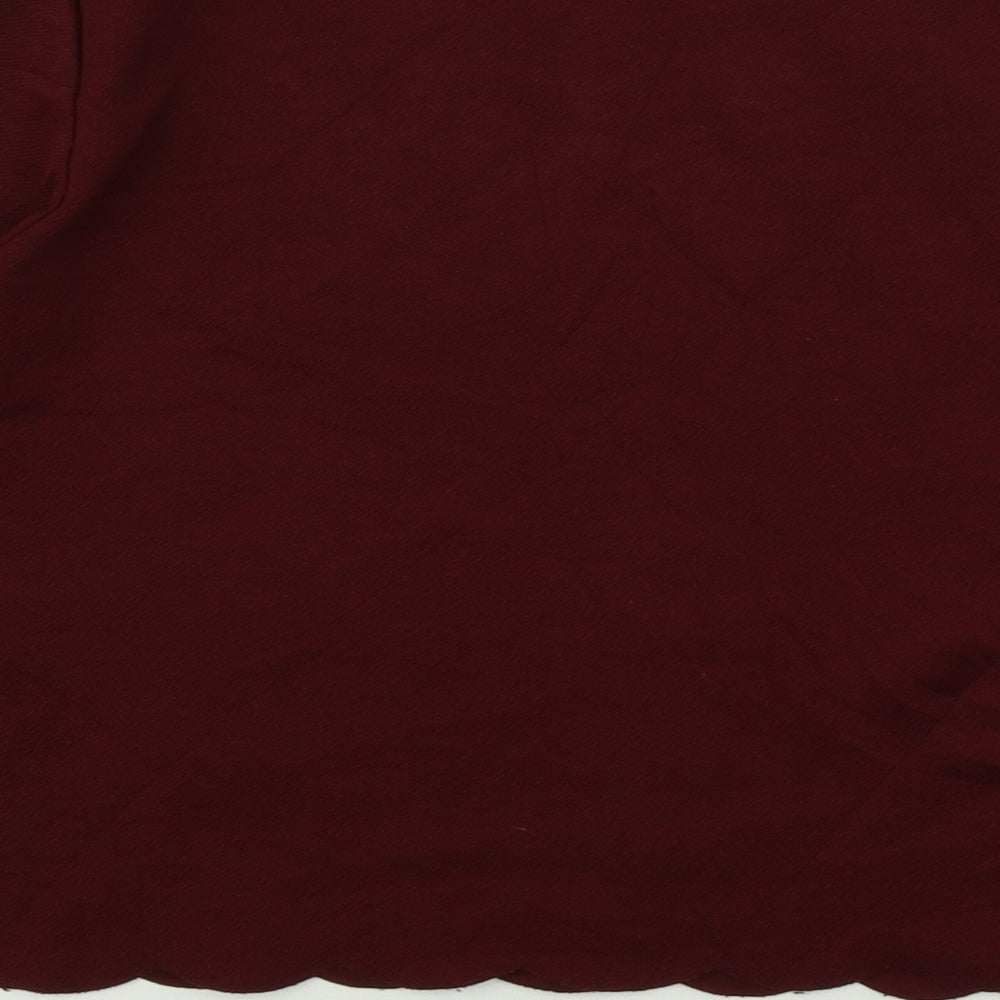 New Look Womens Red Pullover Jumper Size 8