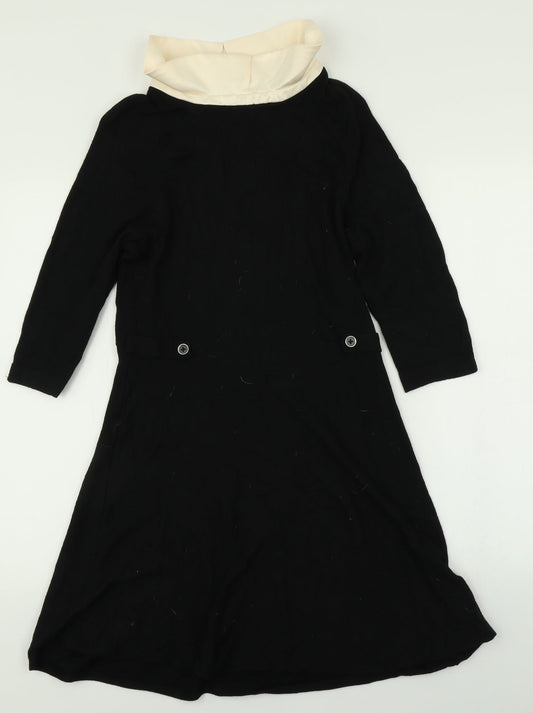 TU Womens Black A-Line Size 10