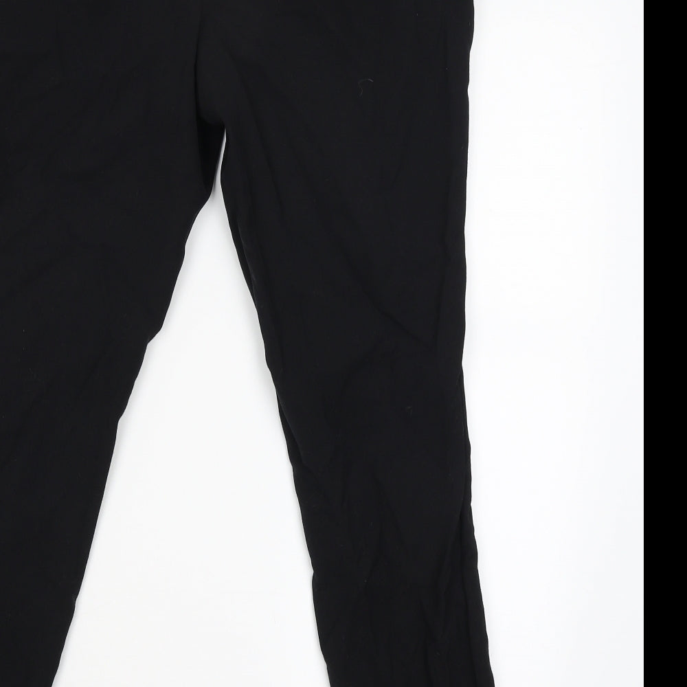 NEXT Womens Black Trousers Size 12 L28 in