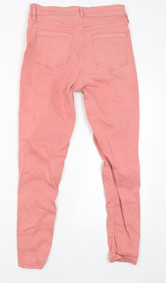 Oasis Womens Pink Skinny Jeans Size 12 L26 in