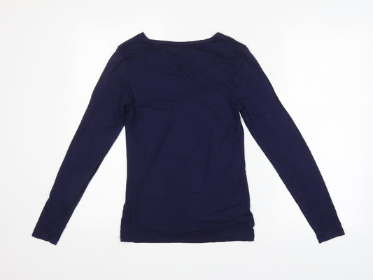 Preworn Womens Blue Basic T-Shirt Size 14