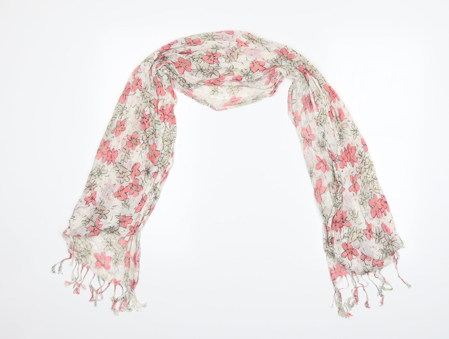 Preworn Womens Multicoloured Floral Scarf