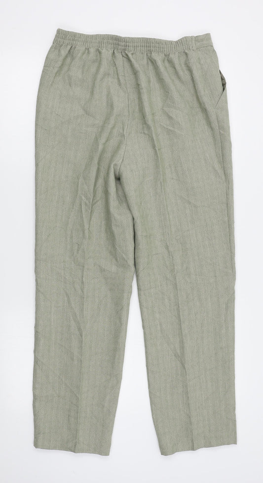 M*S Womens Beige Trousers Size 12 L28 in
