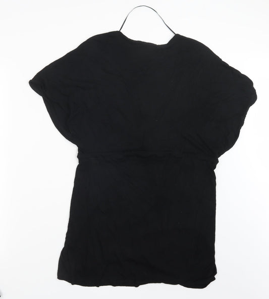 Ocean Club Womens Black Basic T-Shirt Size 10