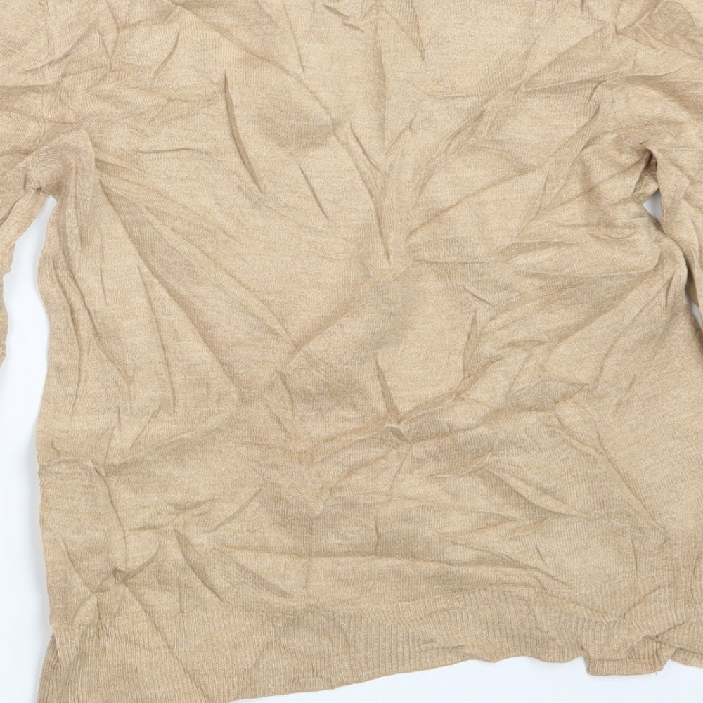 Marks and Spencer Womens Beige Knit Pullover Jumper Size 12
