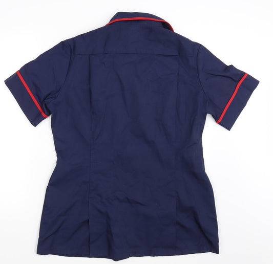 Alexandra Womens Blue Shirt Dress One Size