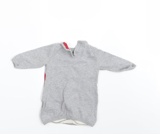 Lupilo Girls Grey Pullover Jumper Size 3-6 Months