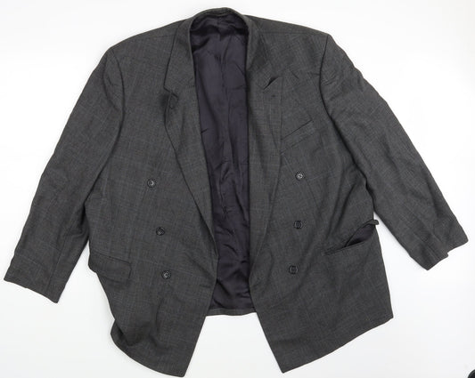 Bogart Mens Grey Check Jacket Blazer One Size