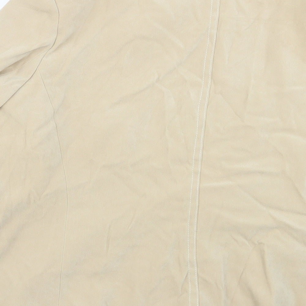 M&S Womens Beige Jacket Blazer Size 14