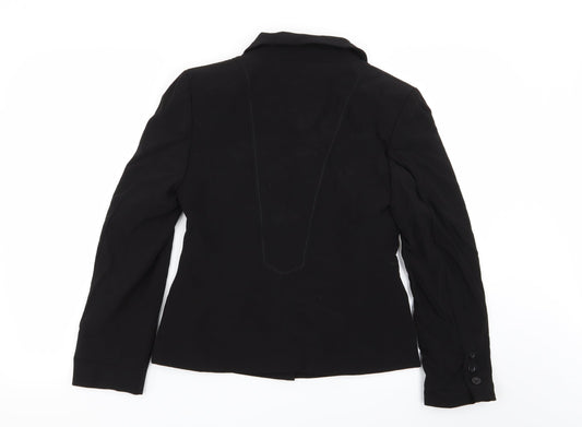 M&S Womens Black Jacket Blazer Size 8