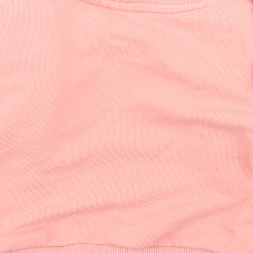 fred flo Girls Pink Pullover Jumper Size 6-9 Months
