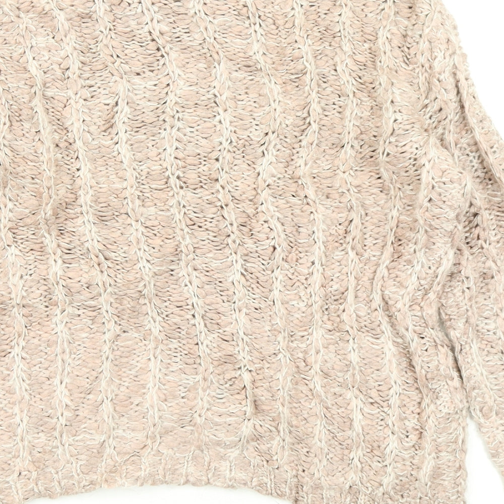 Per Una Womens Pink Knit Pullover Jumper Size 6