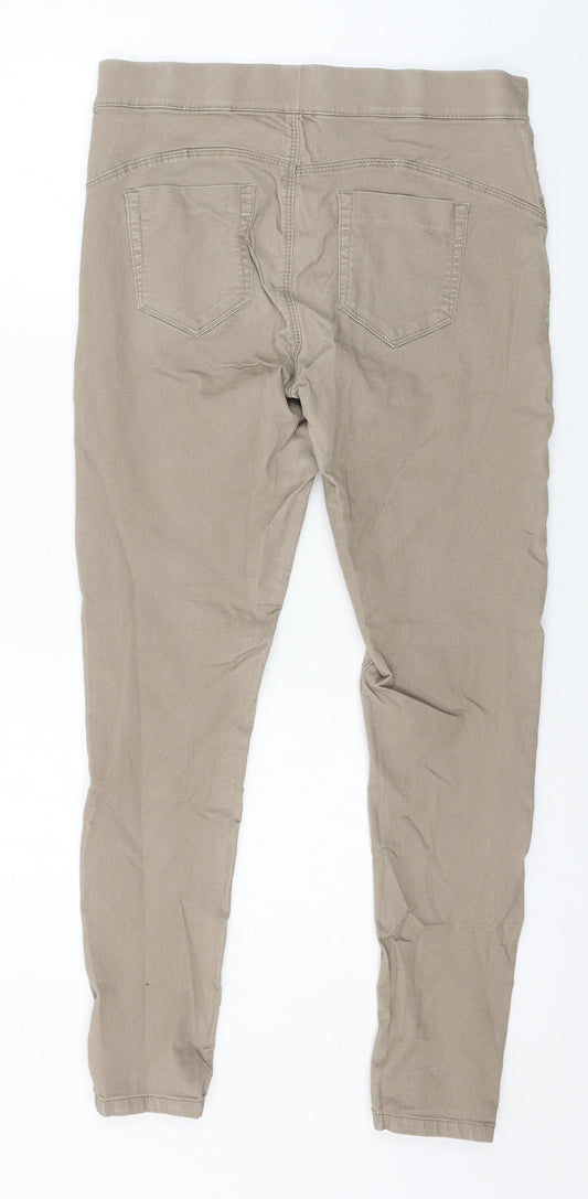 Preworn Womens Brown Denim Jegging Jeans Size 32 in L27 in