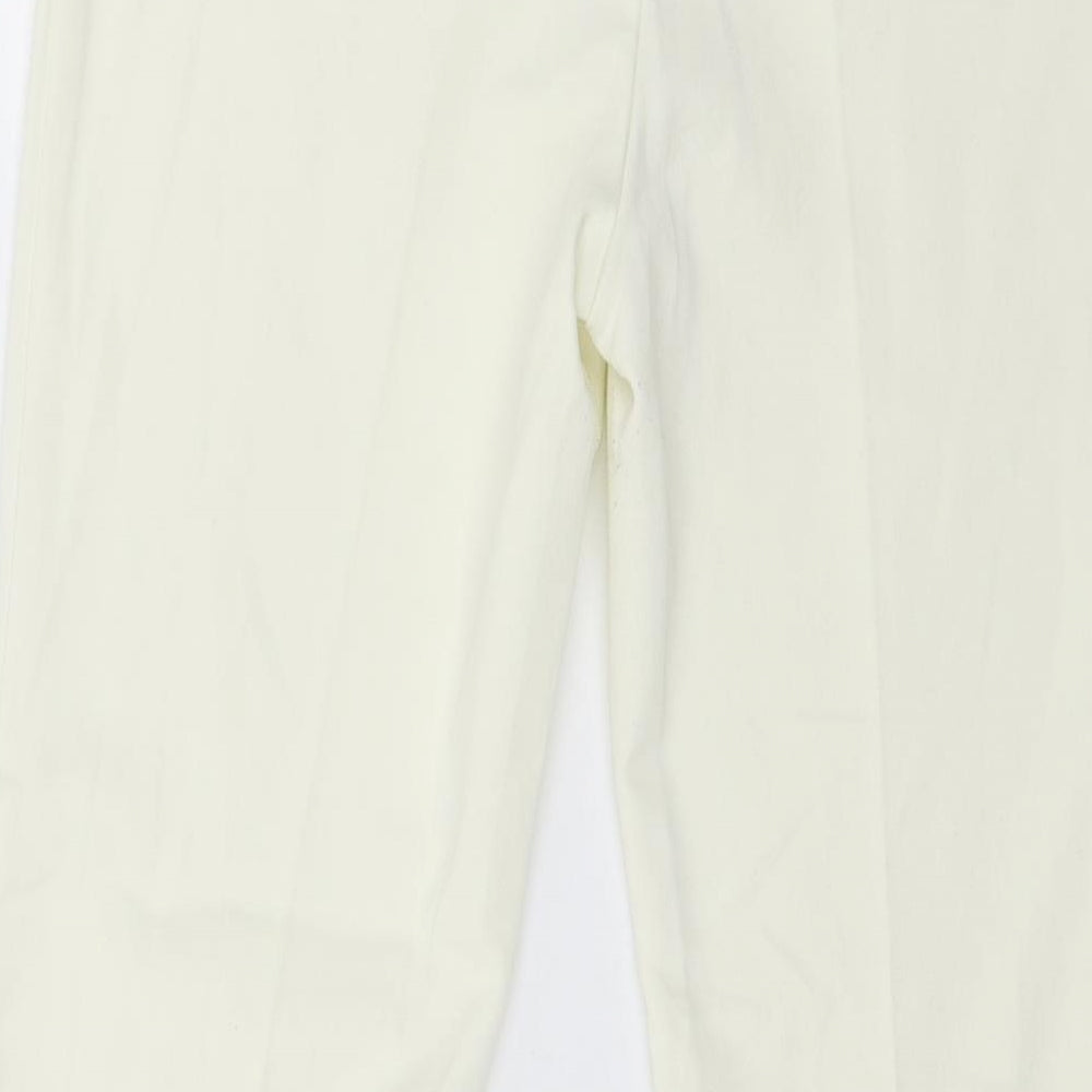 Sisley Womens Ivory Trousers Size 32 in L27 in