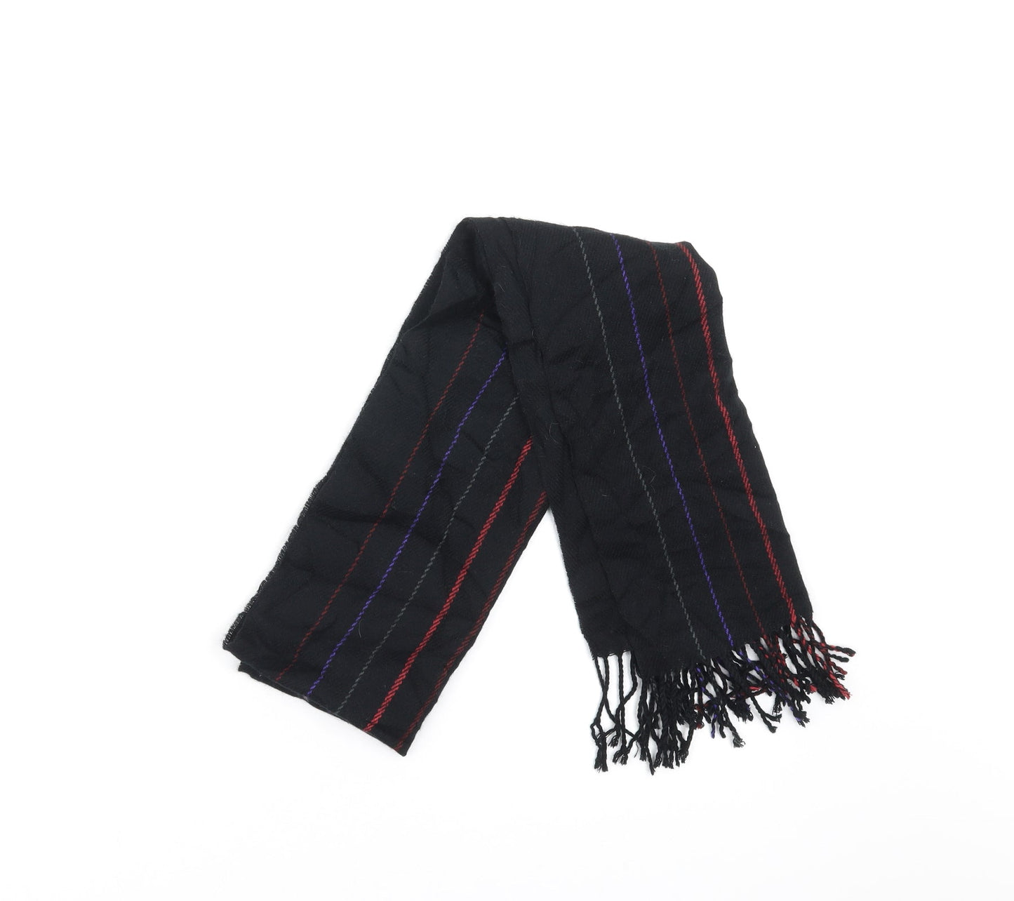 Primark Unisex Black Striped Scarf