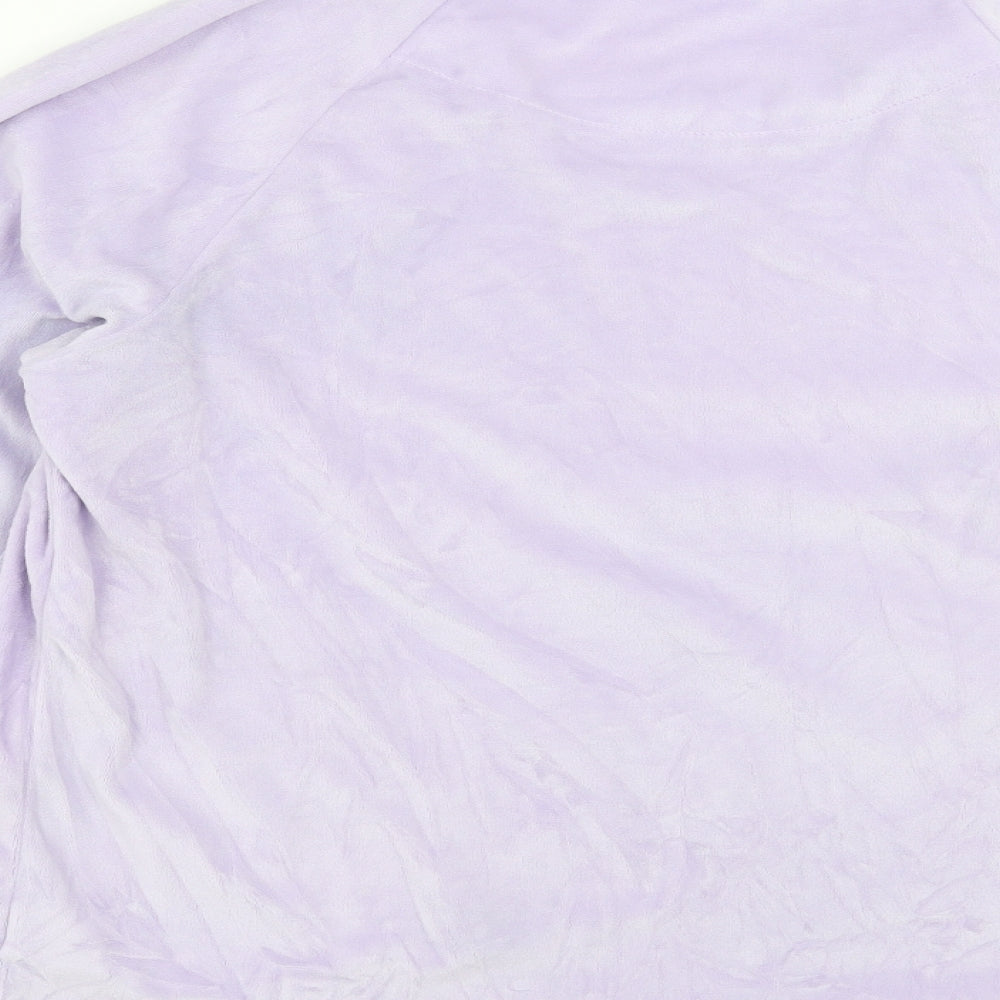 Primark Womens Purple Solid Fleece Top Pyjama Top Size S - love kindness positivity