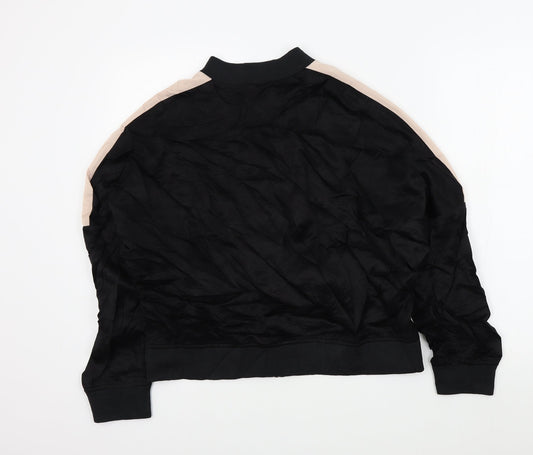light before dark Girls Black Colourblock Jacket Size L