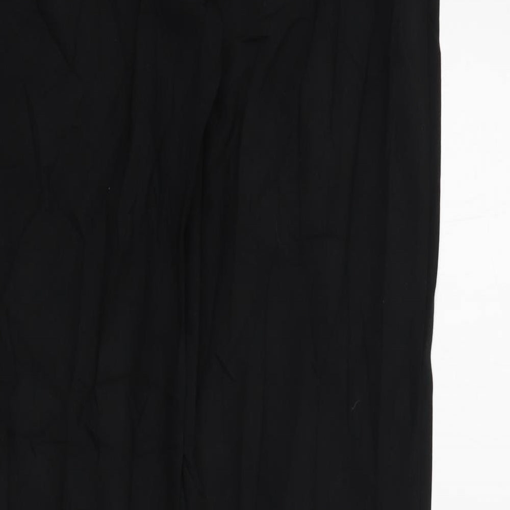 M&S Womens Black Trousers Size 12 L30 in