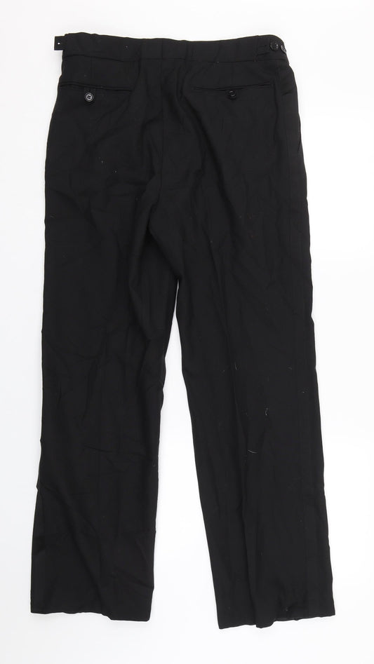 Preworn Mens Black Trousers Size 31 L27 in