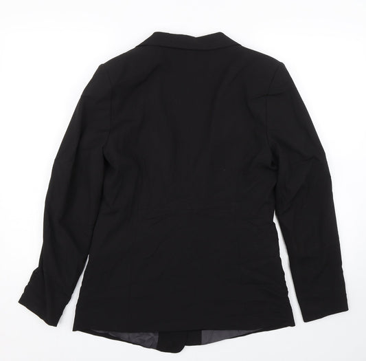 H&M Womens Black Jacket Suit Size 12