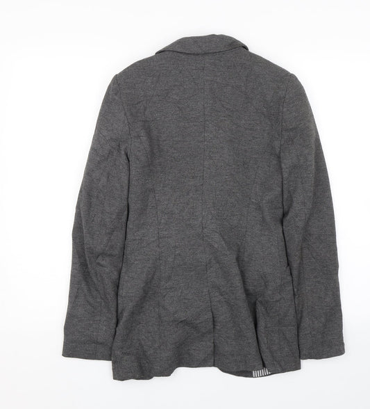 Denim co Womens Grey Jacket Suit Size 8